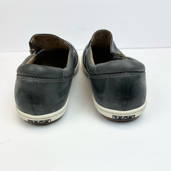 Taos Zipward Sneakers Womens Size 8.5 Gray Leather Slip On  Shoes Loafers - Picture 4 of 9